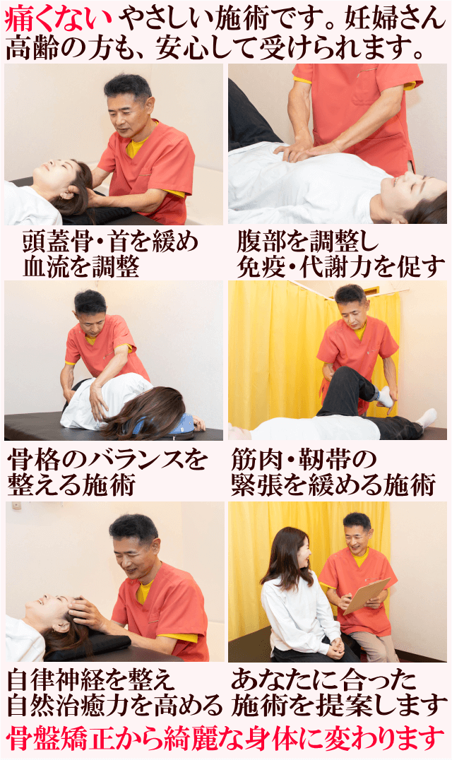 骨盤矯正から綺麗な身体に変わります